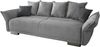 Schlafsofa >Phedra< in 9752 Corto silber, Mikrofaser/Stoff - 242x90x131 (BxHxT) Bild 2