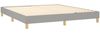 vidaXL Boxspringbett mit Matratze Hellgrau 180x200 cm Stoff 3144191 Bild 4