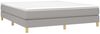 vidaXL Boxspringbett mit Matratze Hellgrau 180x200 cm Stoff 3144191 Bild 3