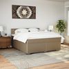 vidaXL Boxspringbett Matratze Cappuccino-Braun 180x200 cm Kunstleder 3288435 Bild 4