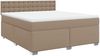 vidaXL Boxspringbett Matratze Cappuccino-Braun 180x200 cm Kunstleder 3288435 Bild 3