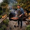 Relaxdays Holzkohlegrill mit Deckel & Rollen Bild 5