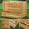 Universalkiste für Kartoffeln Wein Obst Äpfel Kartoffelkiste Vorratskiste Holz Bild 2