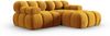 Micadoni Modulares Ecksofa Bellis 3-Sitzer Rechts Samt Bluvel Gelb Bild 2