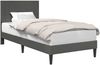 vidaXL Bettrahmen mit Kopfteil Dunkelgrau 90x190 cm Cordstoff 3414680 Bild 2