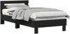 vidaXL Bettgestell mit Kopfteil Schwarze Eiche 80 x 200 cm 8009023 Bild 2