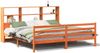 vidaXL Massivholzbett ohne Matratze Wachsbraun 200x200 Massivholz 3321921 Bild 2