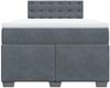 vidaXL Boxspringbett mit Matratze Dunkelgrau 120x200 cm Samt 3286295 Bild 4