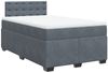 vidaXL Boxspringbett mit Matratze Dunkelgrau 120x200 cm Samt 3286295 Bild 2