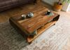 Couchtisch Sheesham 120x70x40 hellbraun lackiert MAILAND #134 Bild 2