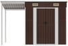 vidaXL Gartenhaus mit Schleppdach Braun 277x107x181 cm Stahl 364527 Bild 3