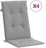 vidaXL Gartenstuhlauflagen für Hochlehner 4 Stk. Grau 120x50x3cm Stoff 43180 Bild 2