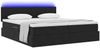 vidaXL Bett mit LED-Lichtleisten Schwarz 180 x 200 cm Samt 3371599 Bild 3