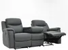 Vente-unique - EVASION Sofa and armchair set Leder Grau - B 96 cm x H 100 cm x L 205 cm165 cm95 cm Bild 5
