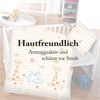 Kinder Bettwäsche 2-tlg ( 100x135cm / 40x60cm ) Bettdecken Set, 100% Baumwolle - Babybettwäsche mit Motiv Elefant & Giraffe Bild 4
