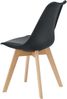Esszimmerstuhl Fläten 4er Set Kunstleder Schwarz [en. casa] Bild 4