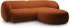 Micadoni Ecksofa Kate 2-Sitzer Rechts Samt Terrakotta Bild 2