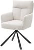 Armlehnstuhl >Solveig< (2er-Set) in hell beige/schwarz - 60x93x67 (BxHxT) Bild 2