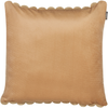Kissen 2er Set Ohne Muster RAKYA Webpelz 45 x 45 cm Hellbraun Bild 5