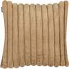 Kissen 2er Set Ohne Muster RAKYA Webpelz 45 x 45 cm Hellbraun Bild 4