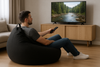 AD.CON Sitzsack mit ECO Füllung, Schwarz, 120 x 120 x 60 350L, Styropor-Regranulat Bild 3