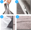 AD.CON Sitzsack mit ECO Füllung, Schwarz, 120 x 120 x 60 350L, Styropor-Regranulat Bild 5