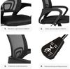 tectake Drehstuhl Bürostuhl (1er Set, 1 St), ergonomische Form mit Lordosenstütze Bild 3