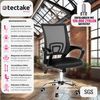 tectake Drehstuhl Bürostuhl (1er Set, 1 St), ergonomische Form mit Lordosenstütze Bild 2