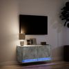 vidaXL TV-Wandschrank mit LED-Beleuchtung Betongrau 80x31x38 cm 852358 Bild 5