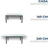 HOME DELUXE Gartentisch ausziehbar CASA - 160/240 x 100 cm Bild 5