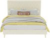 Polsterbett 140×200 cm mit hohem Kopfteil und Stauraum unter dem Bett, Beige Bild 4