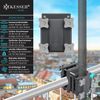 KESSER® Premium Sonnenschirmhalter Universal Balkongeländer - Schirmständer für eckige und runde Schirme | Balkon Terrasse Sonnenschirm Halterung hohe Flexibilität | Starke Klemmkraft Anthrazit / Grau Bild 2