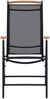vidaXL Gartenstühle Klappbar 2 Stk. Aluminium und Textilene Schwarz 41732 Bild 3
