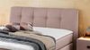 Boxspringbett 'AMELIE' 140x200 Stoff Rosa mit Bettkasten Bild 2