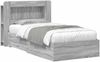 vidaXL Bettgestell mit Stauraum Grau Sonoma 80x200 cm Holzwerkstoff 3433809 Bild 2