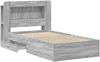 vidaXL Bettgestell mit Stauraum Grau Sonoma 80x200 cm Holzwerkstoff 3433809 Bild 4