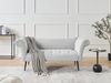 Chaiselongue NANTILLY Stoff Hellgrau Bild 3