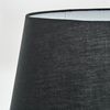hofstein Stehlampe Stehlampe aus Metall/Stoff in Schwarz/Weiß, ohne Leuchtmittel, Schirm (45 cm) u. Fußschalter, 154,5 cm, 1 x E27, ohne Leuchtmittel Bild 3