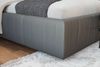 KAWOLA Bett HENRY Polsterbett Leder schwarz 140x200cm Bild 5