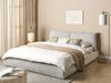 Bett mit Lattenrost VINAY 180 x 200 cm Cord Helles Beige Bild 3