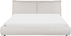 Bett mit Lattenrost VINAY 180 x 200 cm Cord Helles Beige Bild 5
