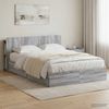vidaXL Bettgestell mit Stauraum Grau Sonoma 150 x 200 cm Holzwerkstoff 3433589 Bild 1