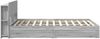 vidaXL Bettgestell mit Stauraum Grau Sonoma 150 x 200 cm Holzwerkstoff 3433589 Bild 5