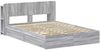 vidaXL Bettgestell mit Stauraum Grau Sonoma 150 x 200 cm Holzwerkstoff 3433589 Bild 3