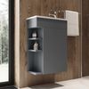Waschbeckenunterschrank Amadeo Anthrazit 2 Teile, mit Waschbecken Vicco Bild 4