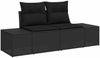 vidaXL Sofa Set mit Kissen 8 pcs Schwarz Poly-Rattan 3349139 Bild 4
