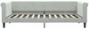 vidaXL Tagesbett mit Matratze Hellgrau 90x200 cm Samt 3197747 Bild 4