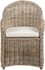 Gartensessel 2er Set mit Auflagen SUSUA II Rattan Natürlich Bild 5
