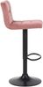 CLP 2er Set Barhocker Feni Samt höhenverstellbar und drehbar,pink Bild 4