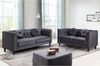 3-Sitzer-Sofa TURNER - Samt - Anthrazit Bild 3